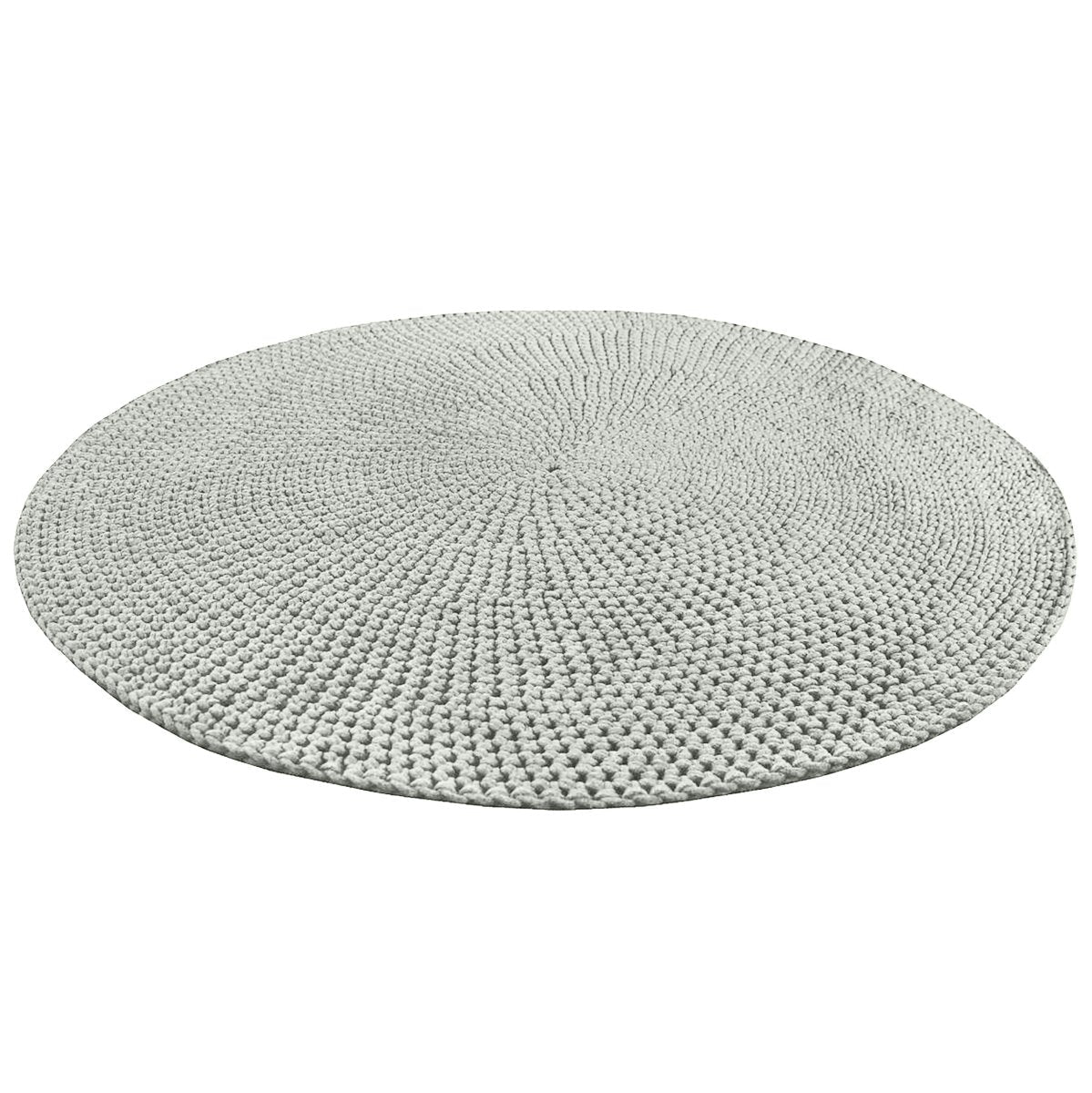 Crochet rug MOON | LIGHT OLIVE - Zuri House