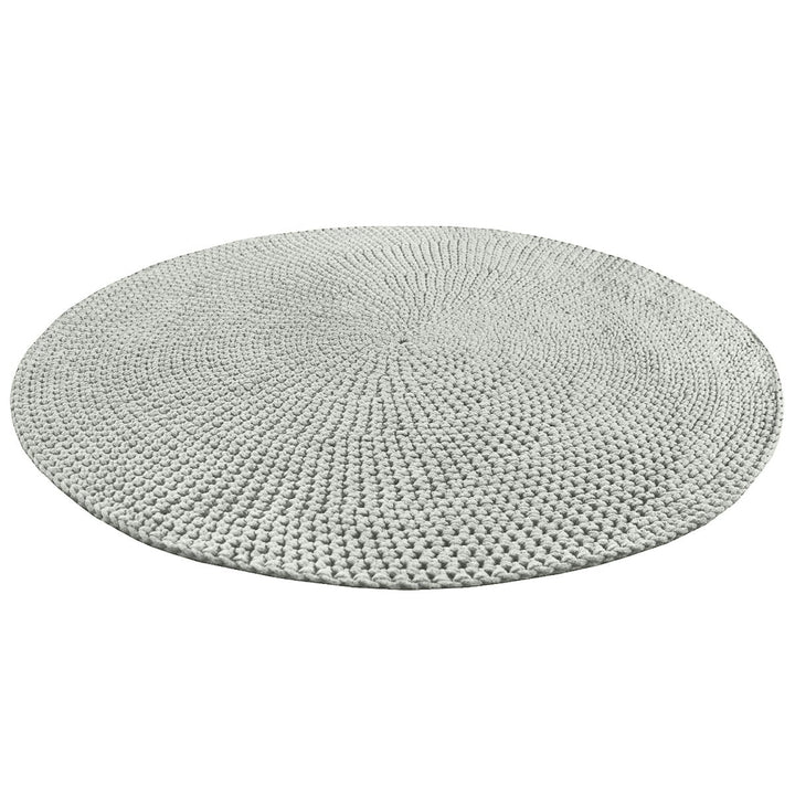 Crochet rug MOON | LIGHT OLIVE - Zuri House