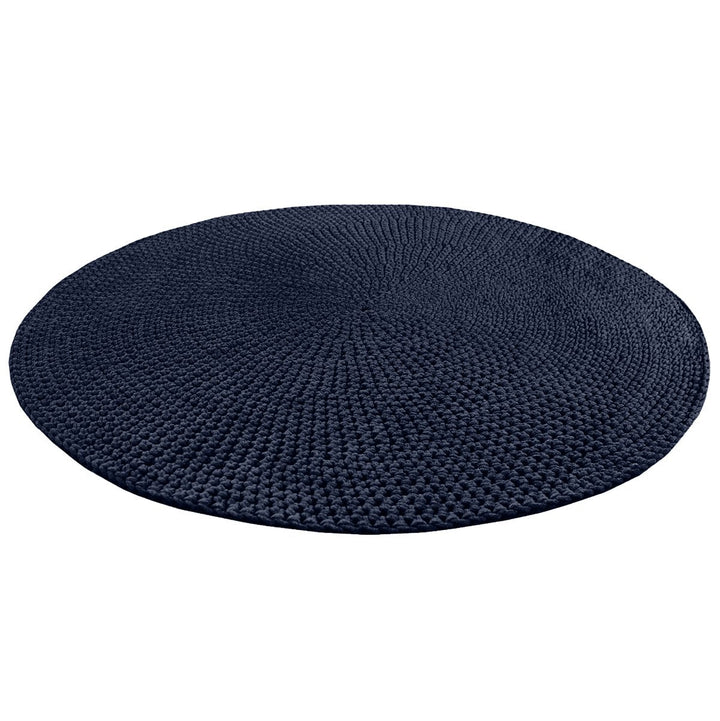 Crochet rug MOON | NAVY BLUE - Zuri House