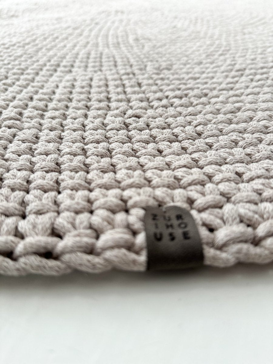 Crochet rug MOON | OATMEAL - Zuri House