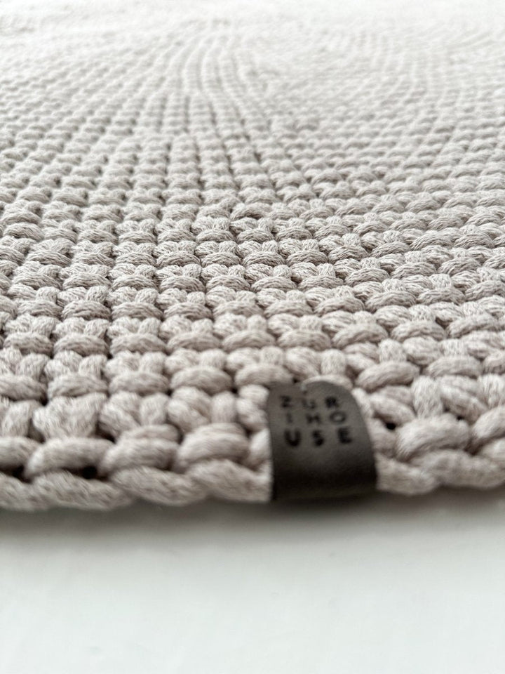 Crochet rug MOON | OATMEAL - Zuri House