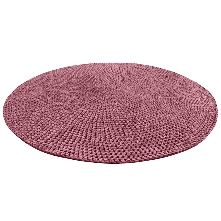 Crochet rug MOON | OLD ROSE - Zuri House