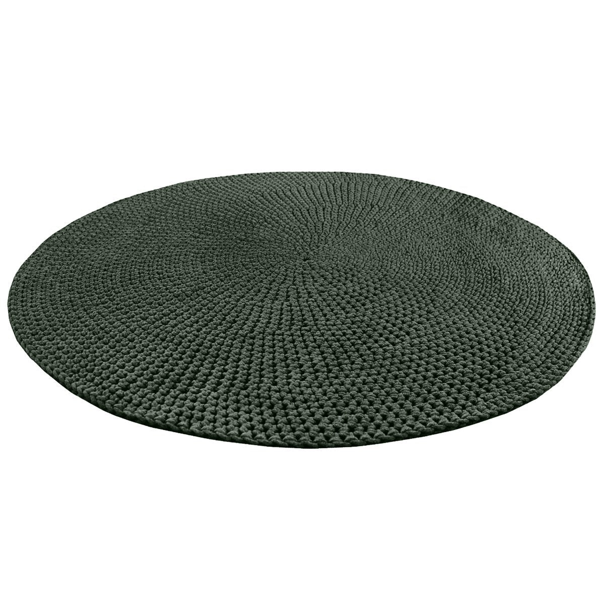 Crochet rug MOON | OLIVE GREEN - Zuri House