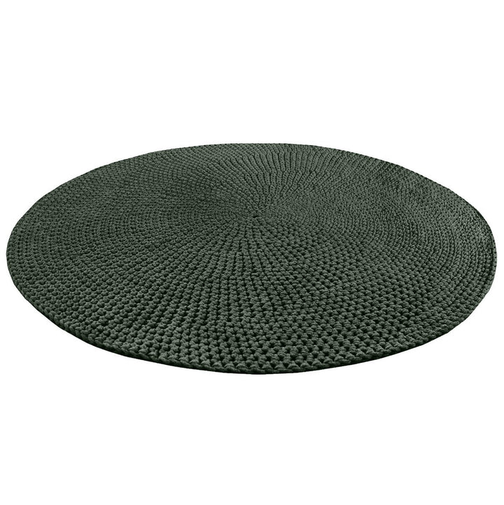 Crochet rug MOON | OLIVE GREEN - Zuri House