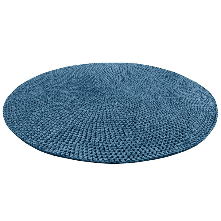 Crochet rug MOON | PETROL - Zuri House