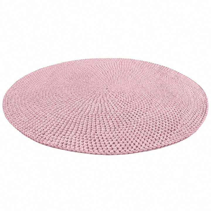 Crochet rug MOON | POWDER PINK - Zuri House