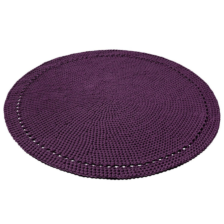 Crochet rug NEBO | AUBERGINE - Zuri House