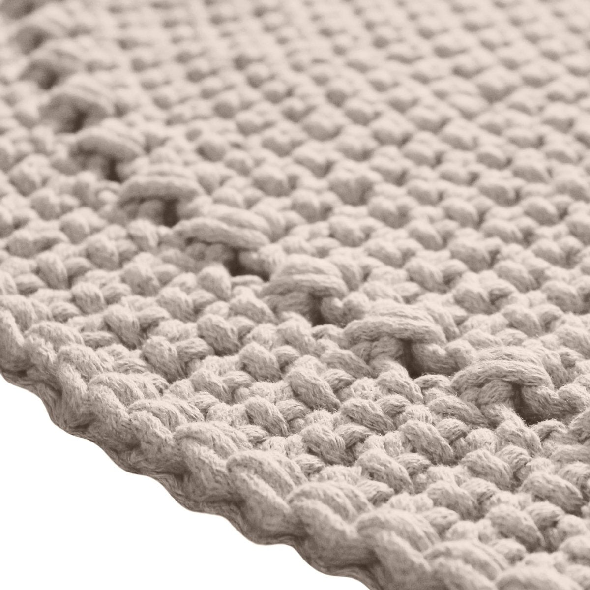 Crochet rug NEBO | BEIGE - Zuri House