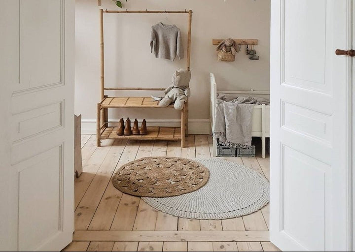 Crochet rug NEBO | BEIGE - Zuri House