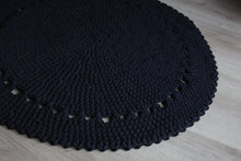 Crochet rug NEBO | CHARCOAL - Zuri House
