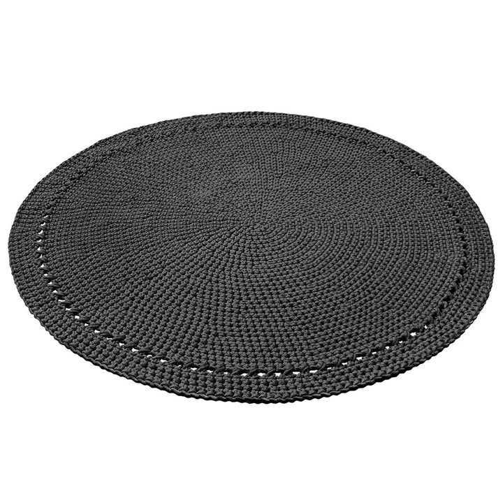Crochet rug NEBO | CHARCOAL - Zuri House