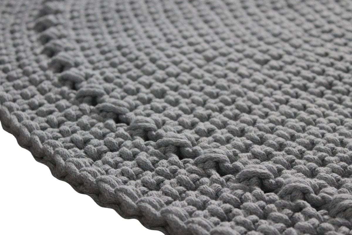 Crochet rug NEBO | DARK GREY | R2G - Zuri House