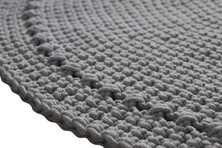 Crochet rug NEBO | DARK GREY | R2G - Zuri House