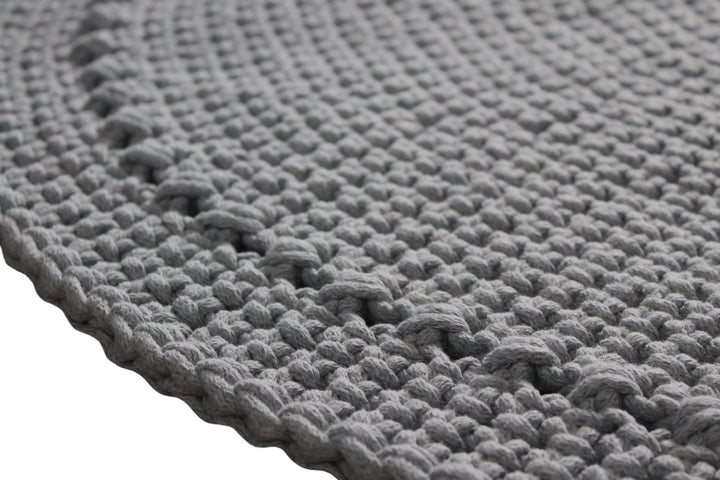 Crochet rug NEBO | DARK GREY | R2G - Zuri House