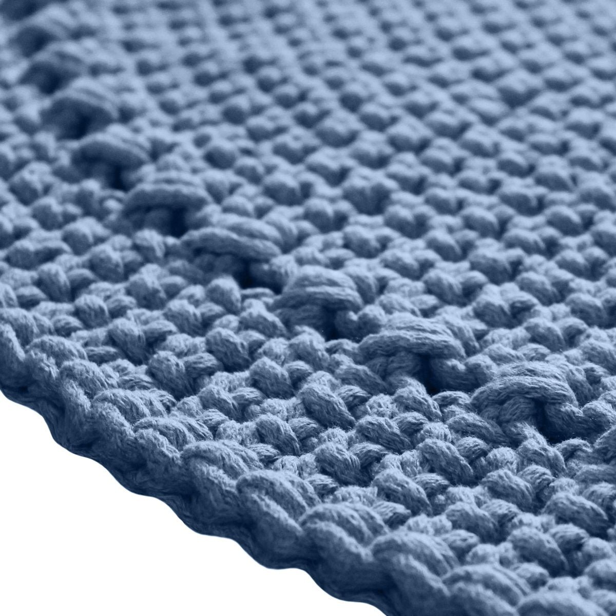 Crochet rug NEBO | LIGHT DENIM - Zuri House