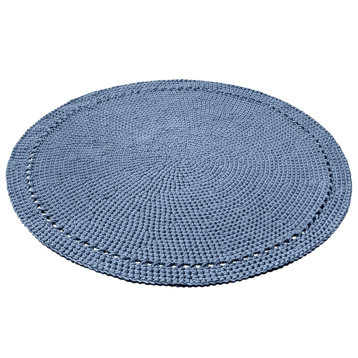 Crochet rug NEBO | LIGHT DENIM - Zuri House
