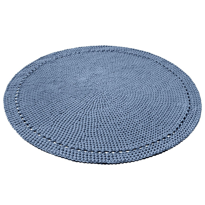 Crochet rug NEBO | LIGHT DENIM - Zuri House