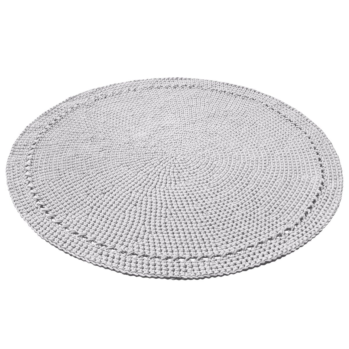 Crochet rug NEBO | LIGHT GREY - Zuri House