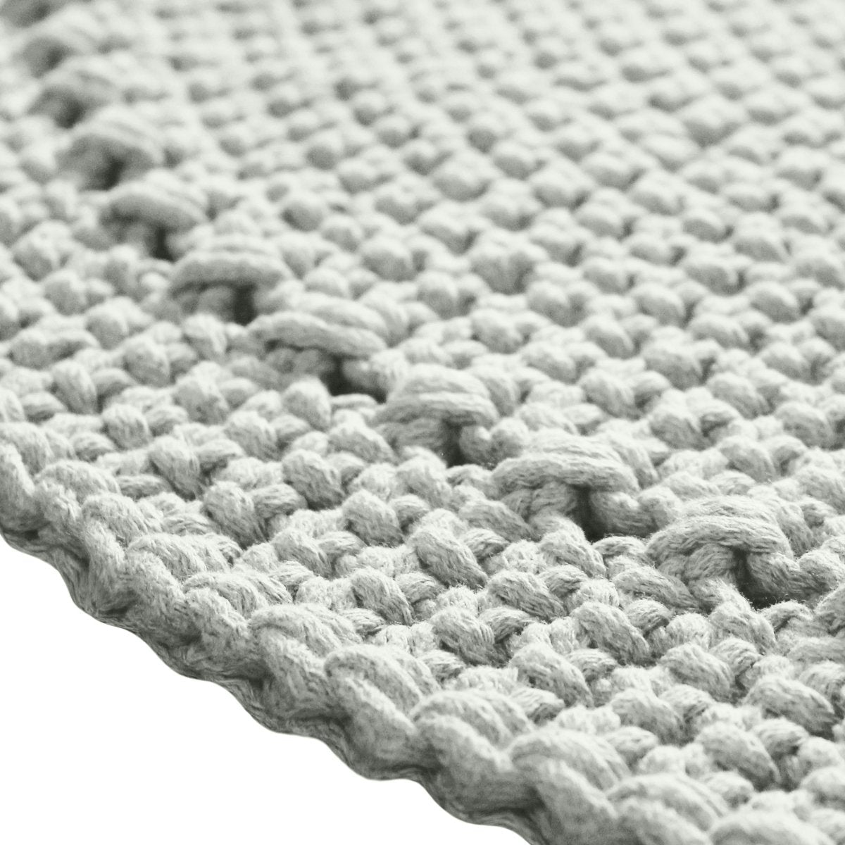 Crochet rug NEBO | LIGHT OLIVE - Zuri House