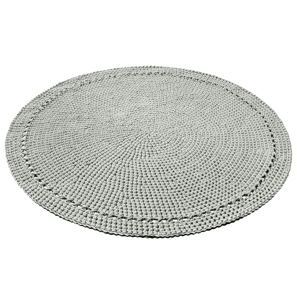 Crochet rug NEBO | LIGHT OLIVE - Zuri House