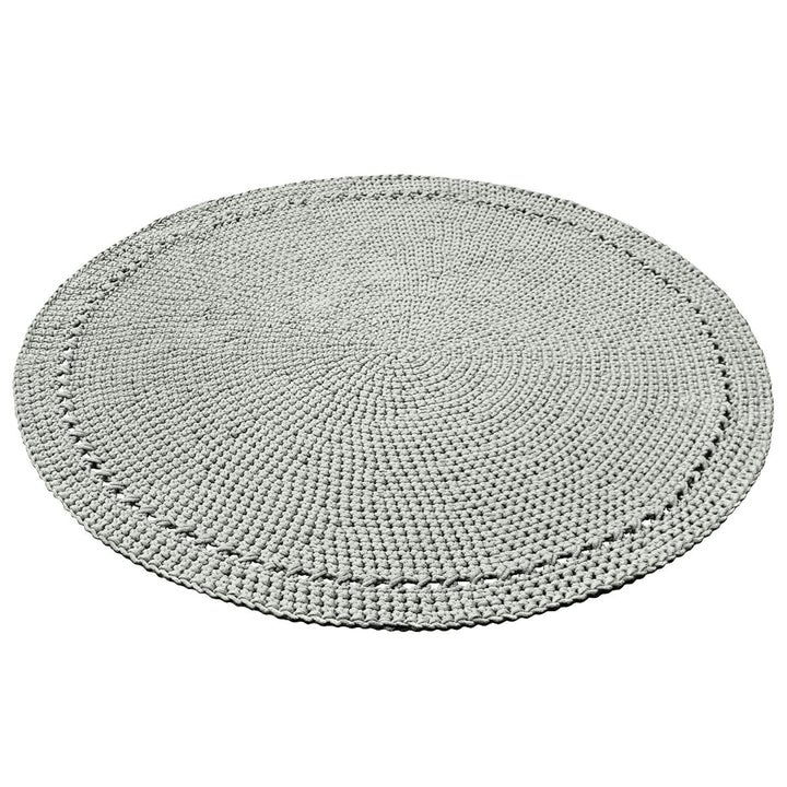 Crochet rug NEBO | LIGHT OLIVE - Zuri House