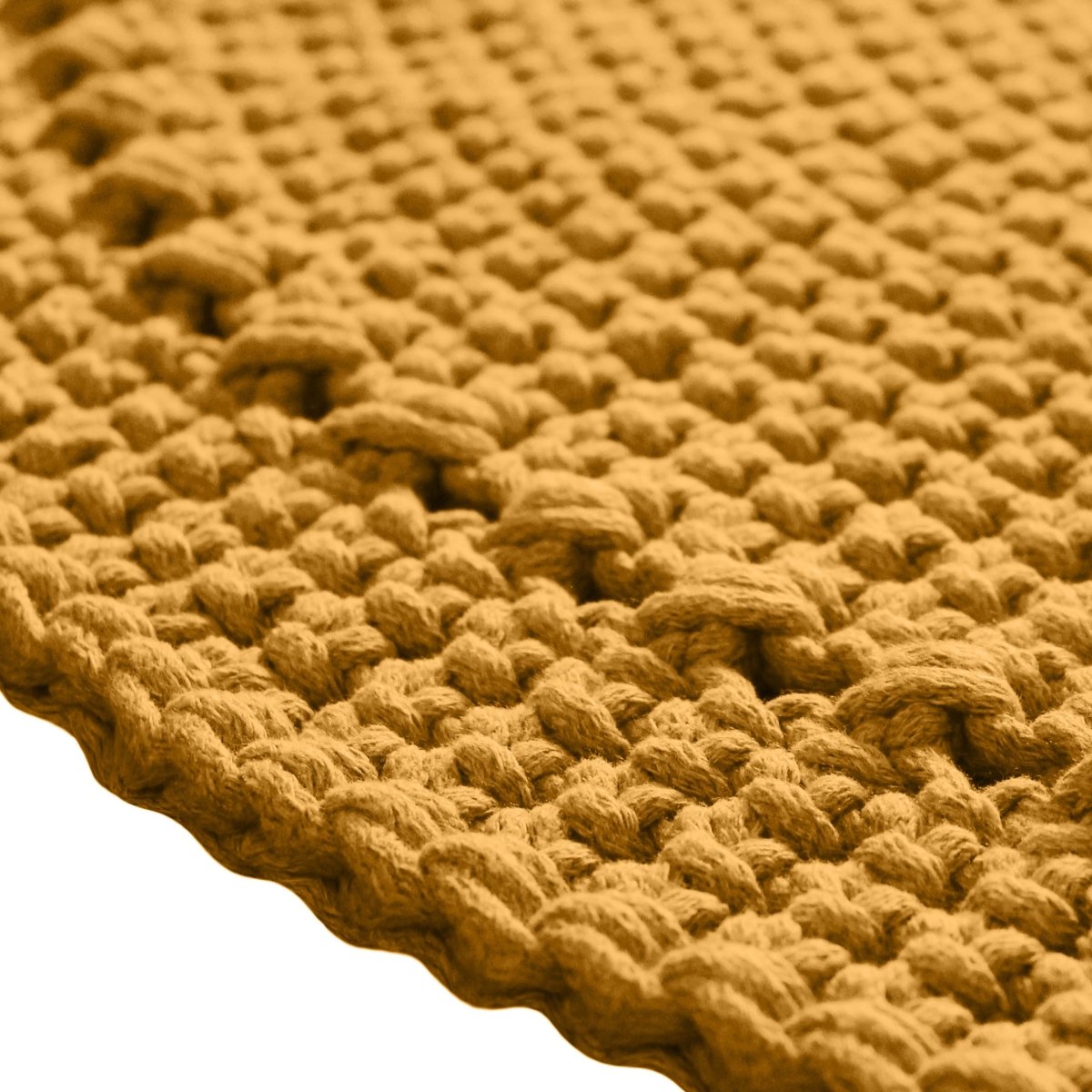 Crochet rug NEBO | MUSTARD - Zuri House