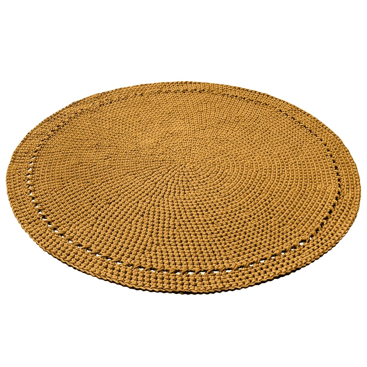 Crochet rug NEBO | MUSTARD - Zuri House