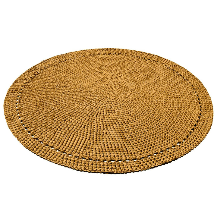 Crochet rug NEBO | MUSTARD - Zuri House
