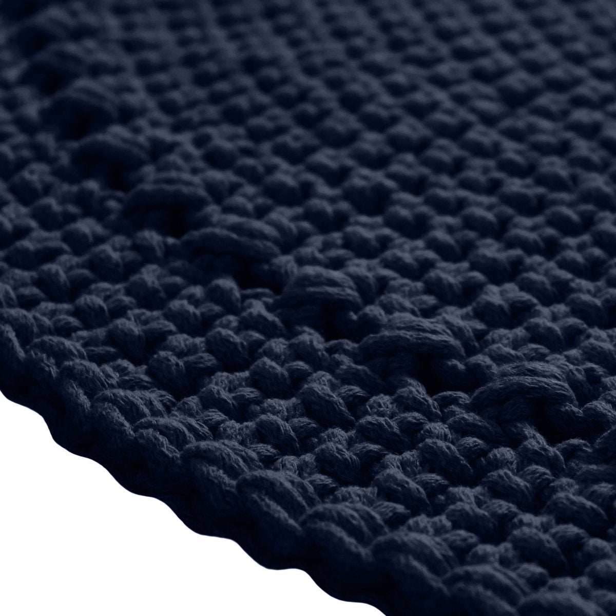 Crochet rug NEBO | NAVY BLUE - Zuri House