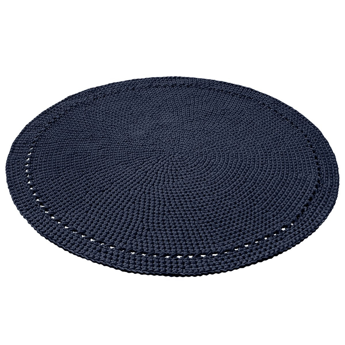 Crochet rug NEBO | NAVY BLUE - Zuri House