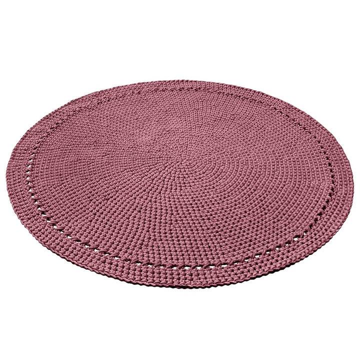 Crochet rug NEBO | OLD ROSE - Zuri House
