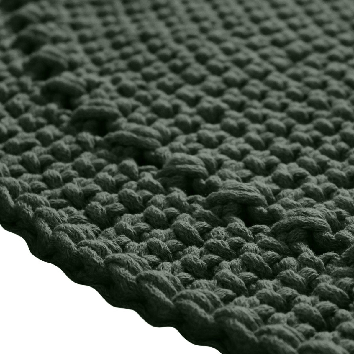 Crochet rug NEBO | OLIVE GREEN - Zuri House