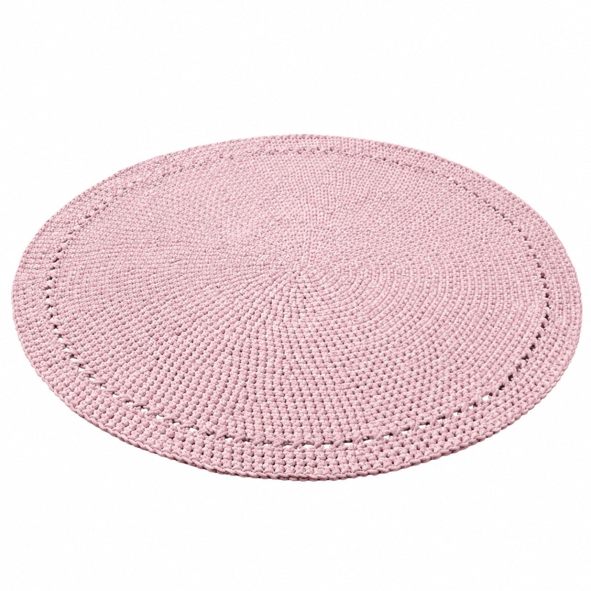 Crochet rug NEBO | POWDER PINK - Zuri House