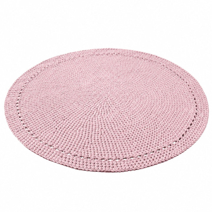 Crochet rug NEBO | POWDER PINK - Zuri House