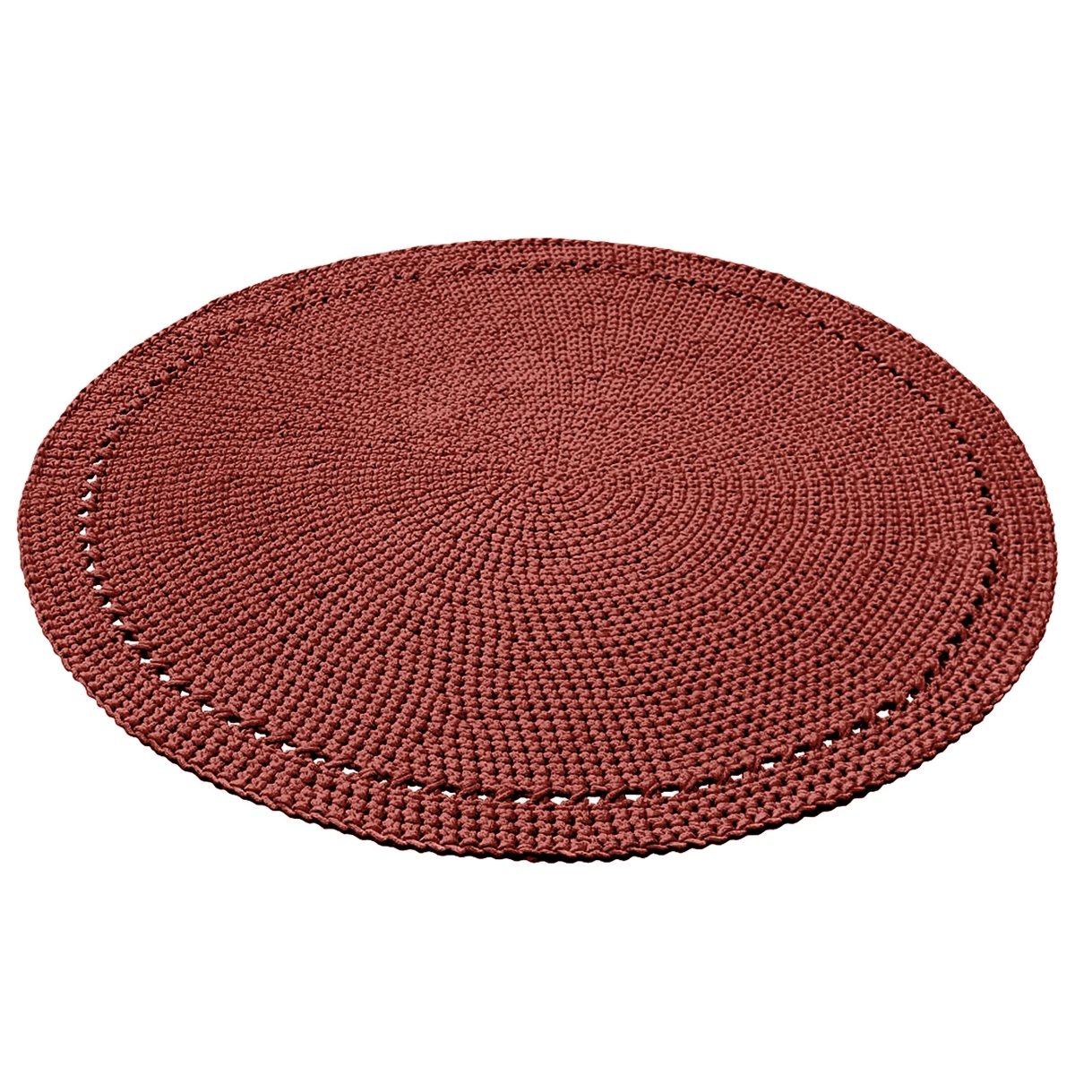 Crochet rug NEBO | TERRACOTTA - Zuri House