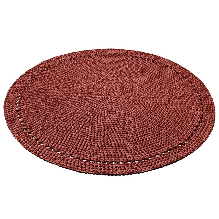 Crochet rug NEBO | TERRACOTTA - Zuri House