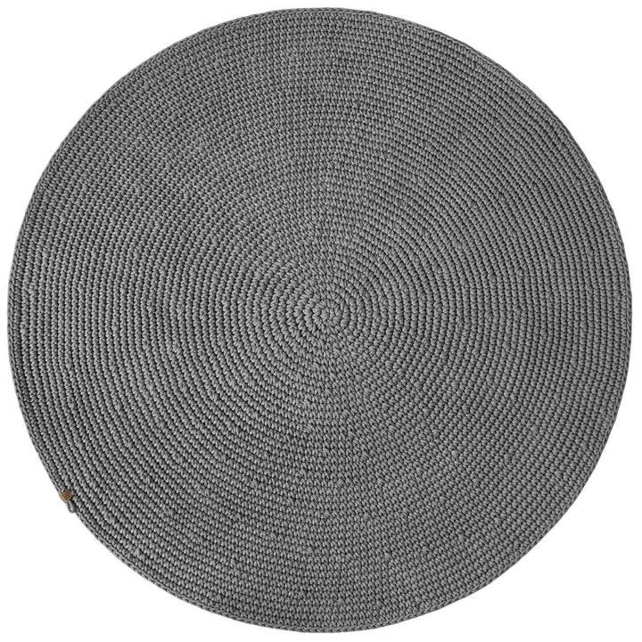 Crochet rug SAGA | DARK GREY - Zuri House