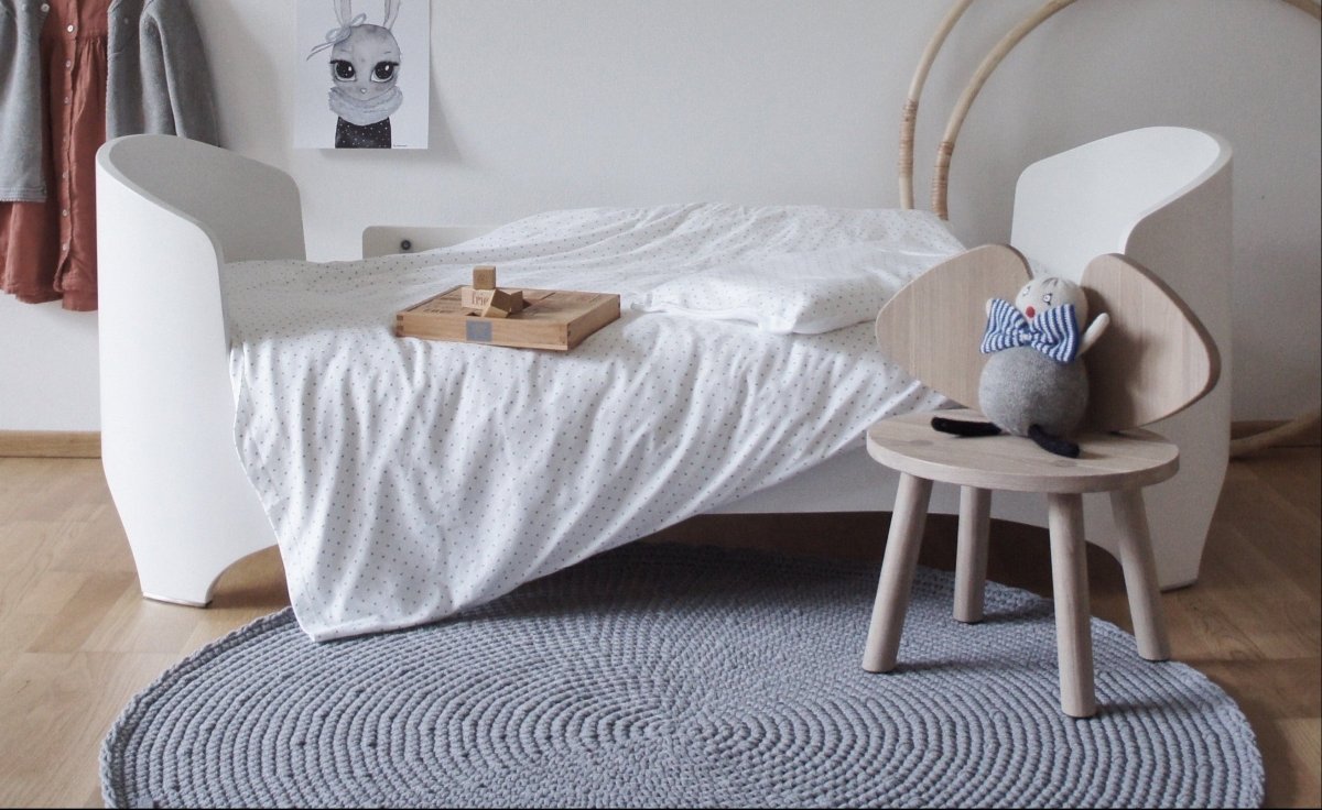 Crochet rug SAGA | DARK GREY - Zuri House