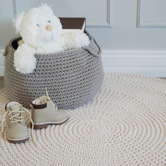 Crochet rug SAGA | IVORY - Zuri House