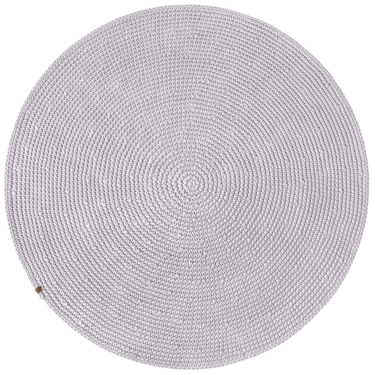Crochet rug SAGA | LIGHT GREY - Zuri House