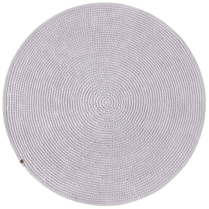 Crochet rug SAGA | LIGHT GREY - Zuri House