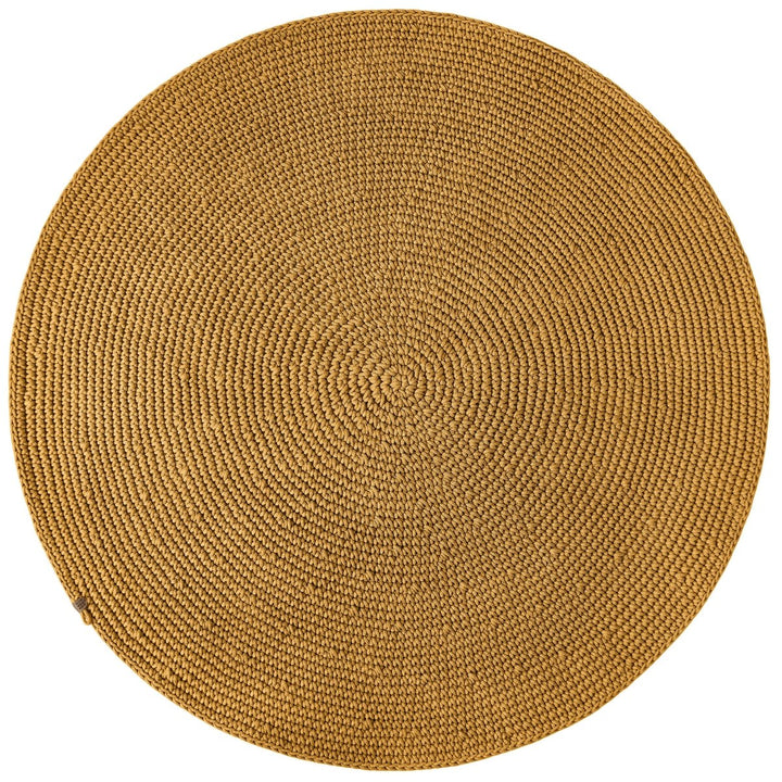 Crochet rug SAGA | MUSTARD - Zuri House