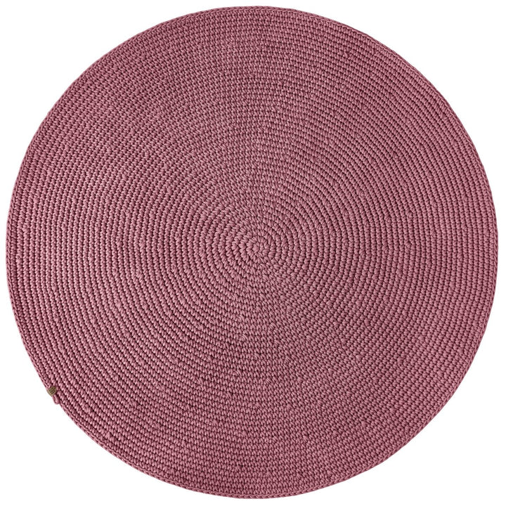 Crochet rug SAGA | OLD ROSE - Zuri House