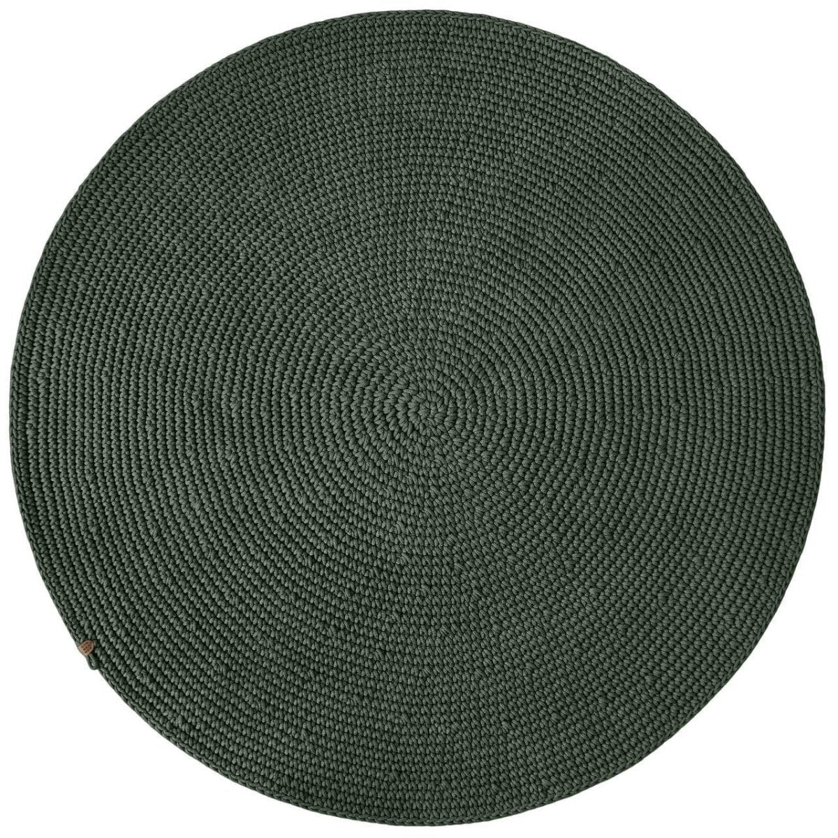 Crochet rug SAGA | OLIVE GREEN - Zuri House