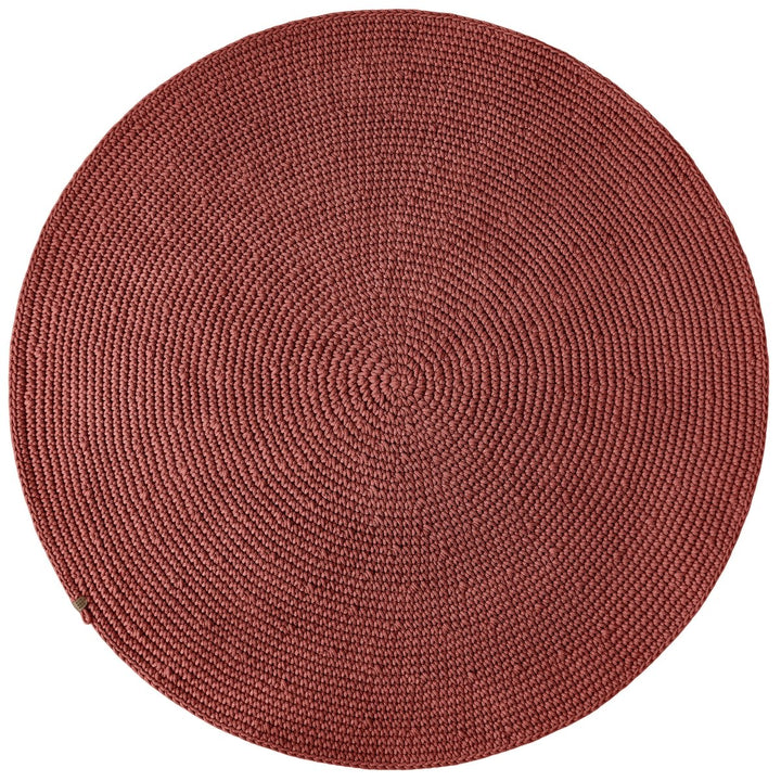 Crochet rug SAGA | TERRACOTTA - Zuri House