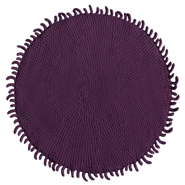 Crochet rug SUN | AUBERGINE - Zuri House