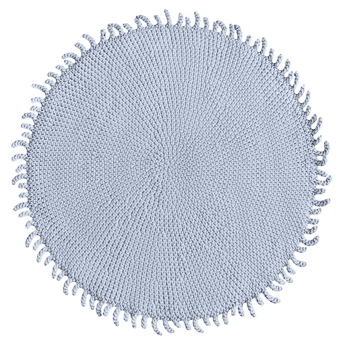 Crochet rug SUN | BABY BLUE - Zuri House