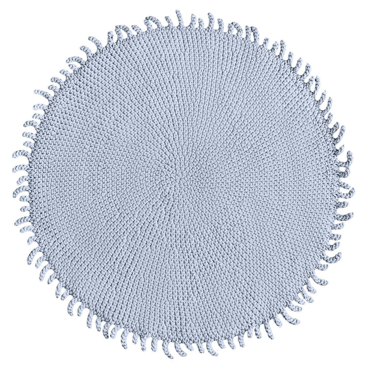 Crochet rug SUN | BABY BLUE - Zuri House