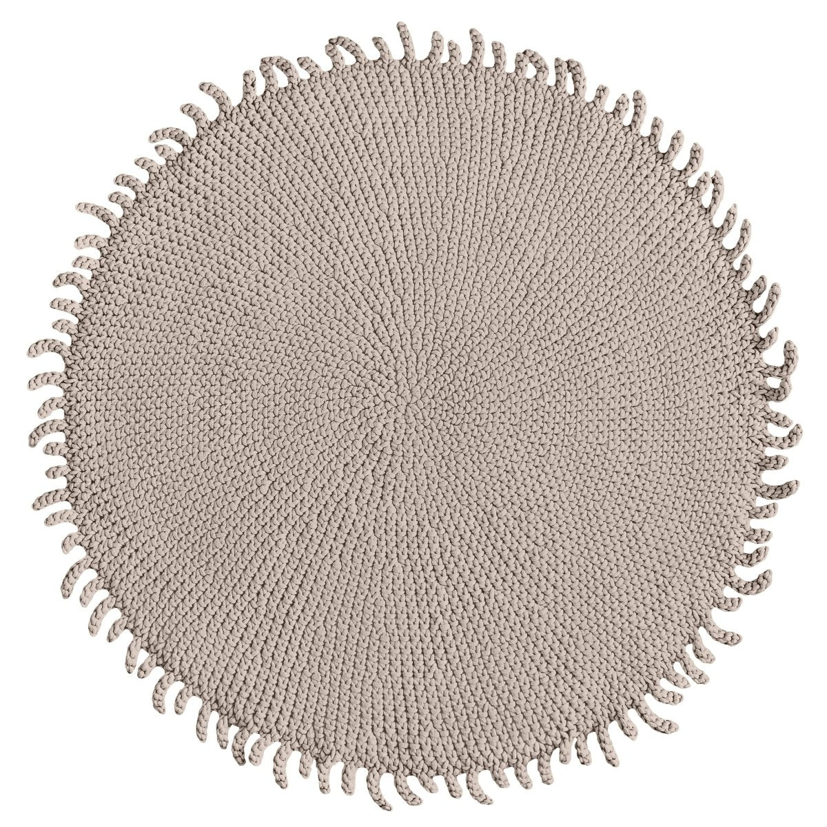Crochet rug SUN | BEIGE - Zuri House