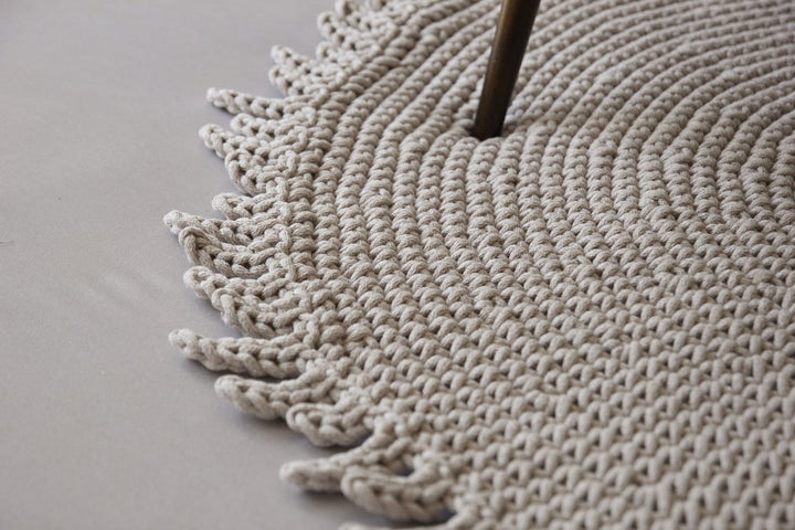 Crochet rug SUN | BEIGE - Zuri House